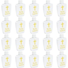Holy Water Bottles 40 PCS 2oz 60ml Empty Plastic Container Gold Cross Gift