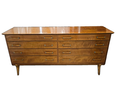 Mcm Dresser John Stuart Renzo Rutily 7 Drawer  Sculpted Legs