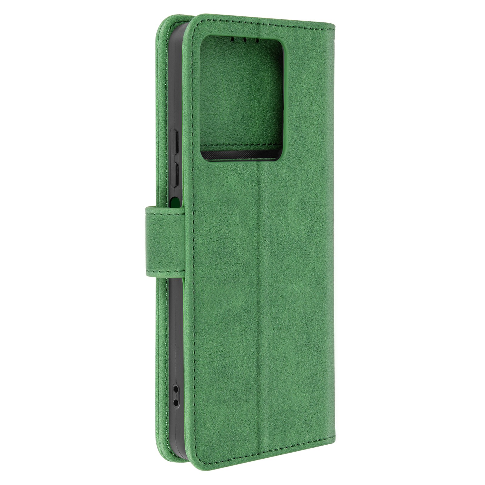 Housse Xiaomi Redmi Note 13 5G en similicuir vert protection chic