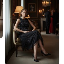 Carolina Herrera Silk Midi Dress Brand New Size M $5990 Retail