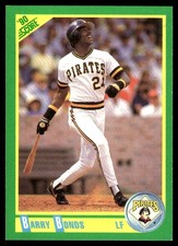 Barry Bonds 1990 Score #4 Pittsburgh Pirates FREE SHIPPING AutographDen