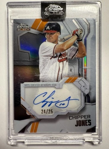 2026 Topps Chrome Black Chipper Jones Ivory Autographs (RAW)