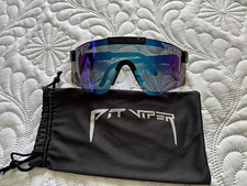 Pit Viper Shield Sunglasses Mirrored Purple L...