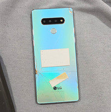 LG Stylo 6 64GB Blue Slate Triple Rear Camera Fingerprint Cracked For Parts