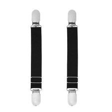 1 Pair Adjustable Elastic Stocking Clip Suspender Garter Straight Belt Straps...