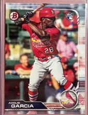 2019 Bowman #84 Adolis Garcia Cardinals Rookie Card RC Texas Rangers MLB. rookie card picture