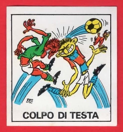 PROSDOCIMO CALCIATORI PANINI 1970/71 - 12b - COLPO DI TESTA