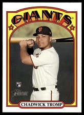 2021 TOPPS HERITAGE CHADWICK TROMP #631 RC SAN FRANCISCO GIANTS 7133