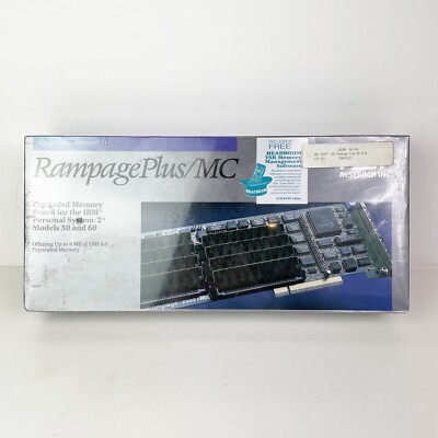AST Rampage Plus/MC Extended Memory Board IBM Personal System 2 Models 50 60 NEW