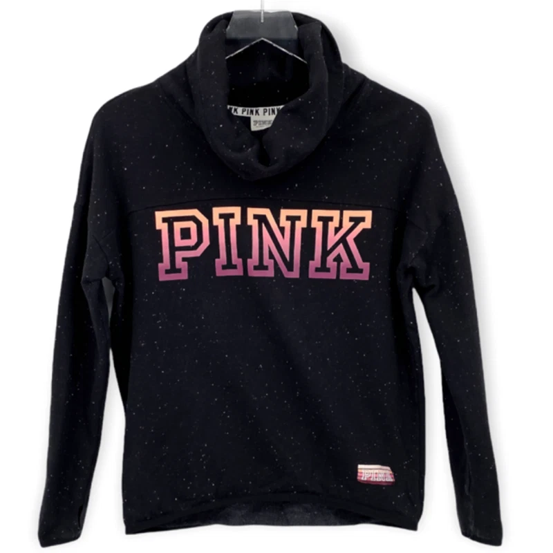 Victoria secret pink black clearance sweater