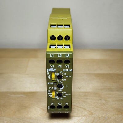 Pilz S3UM/UB 837290 Safety Relay 24VDC Voltage Monitoring 500/550VAC