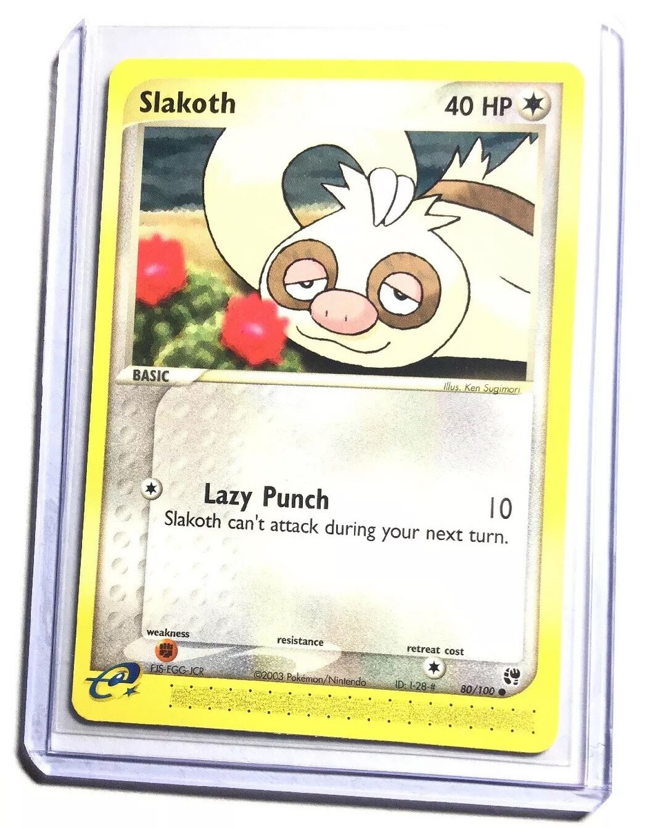 slakoth pokemon card value SLAKOTH - 80/100 - EX Sandstorm - Common - Pokemon Card