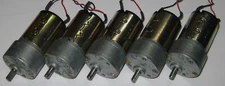 5 X Buehler 13V DC 750 RPM Heavy Duty Gearhead Motor - Low Current High Speed