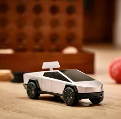 Tesla x Cybertruck Wind-Up Racer - Elon Musk - 🤖🛻 | eBay
