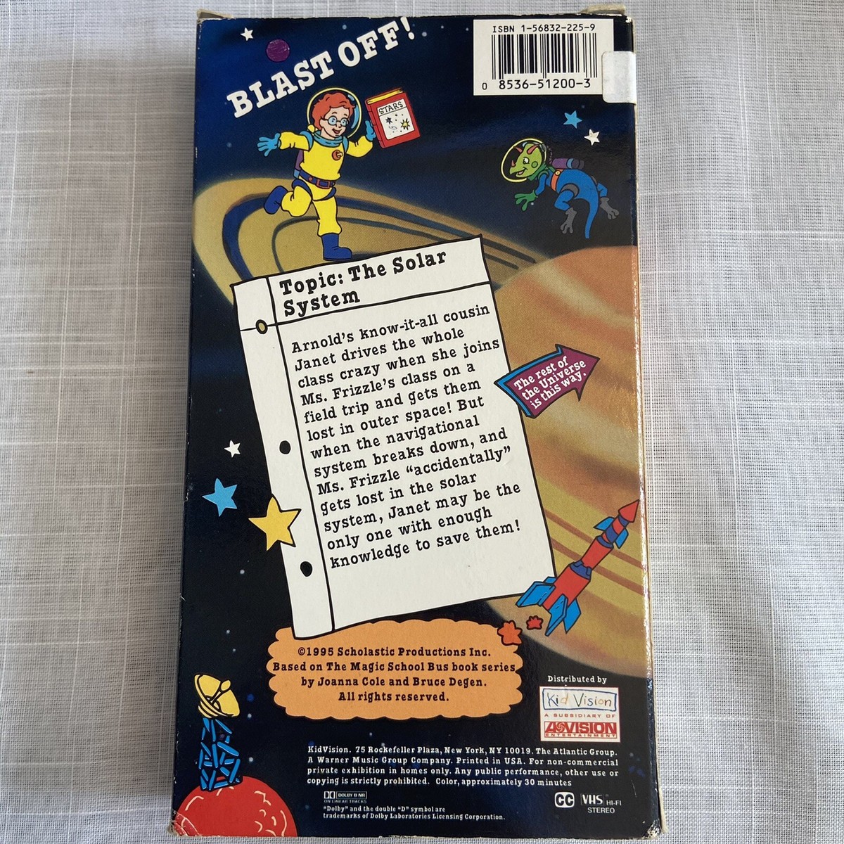 Magic School Bus, The - Gets Lost in Space (VHS, 1995) 85365120037