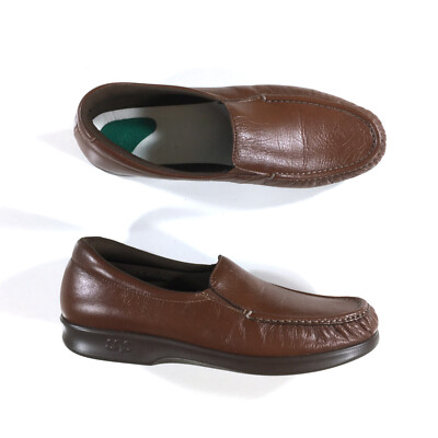 SAS Brown Leather Slip-On Loafers SAS Sunny - Women main image 4