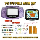 Game Boy Advance GBA V5 IPS LCD Backlight Housing Shell Mod Kit PICK UR COLORS!