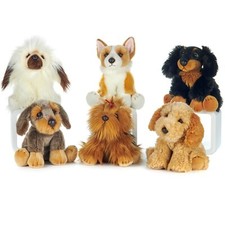 Cane Peluche 30cm Serie Luxury Originale Bambini Ragazzi Adulti Regalo 