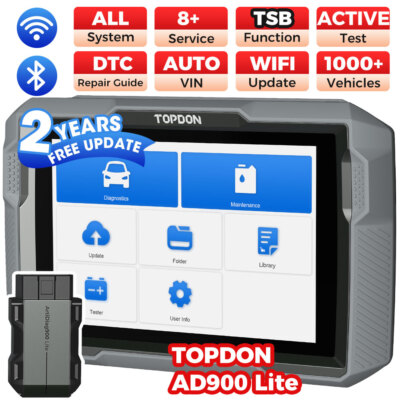 TOPDON ArtiDiag900 OBD2 Scanner Car Diagnostic Tool Bidirectional Full System