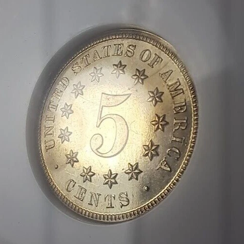 1873 Shield Nickel, PR 64, Razor Sharp NGC Old Holder-NO RAYS Choice Proof - Image 3 of 4