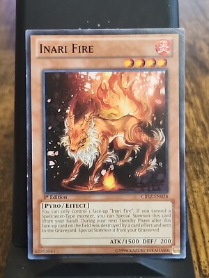 fire type yugioh cards YU-GI-OH! - Inari (CBLZ-EN038) - Cosmo Blazer - Unlimited Edition Ryuhi - The Fire Dragon