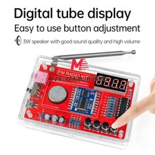 1-10PCS DIY Digital FM Radio Electronic Kit 87-108MHZ Soldering Practice Kit SS