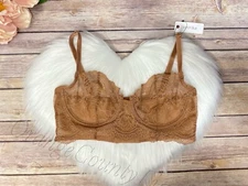 Women's Scarlett Blue Unveil Multi Way Bralette Bra  lace demi cups Gleam 32C