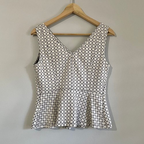 Haut Blanc En Coton Maeve - Coupe Péplum - Taille XS, S, M - Neuf Avec étiquettes
