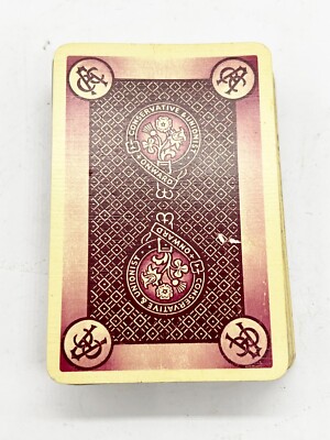 VINTAGE SPIELKARTEN THOMAS DE LA RUE & CO LTD LONDON KONSERVATIVER UNIONIST