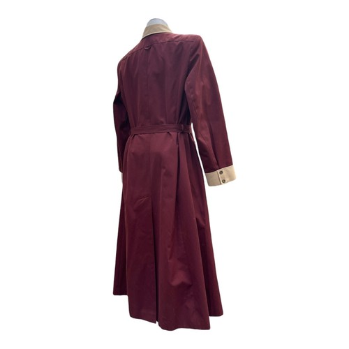 Vintage 70s ETIENNE AIGNER Womens 12 Belted Trench Coat Shirt Dress Jacket Lined - Picture 5 of 21