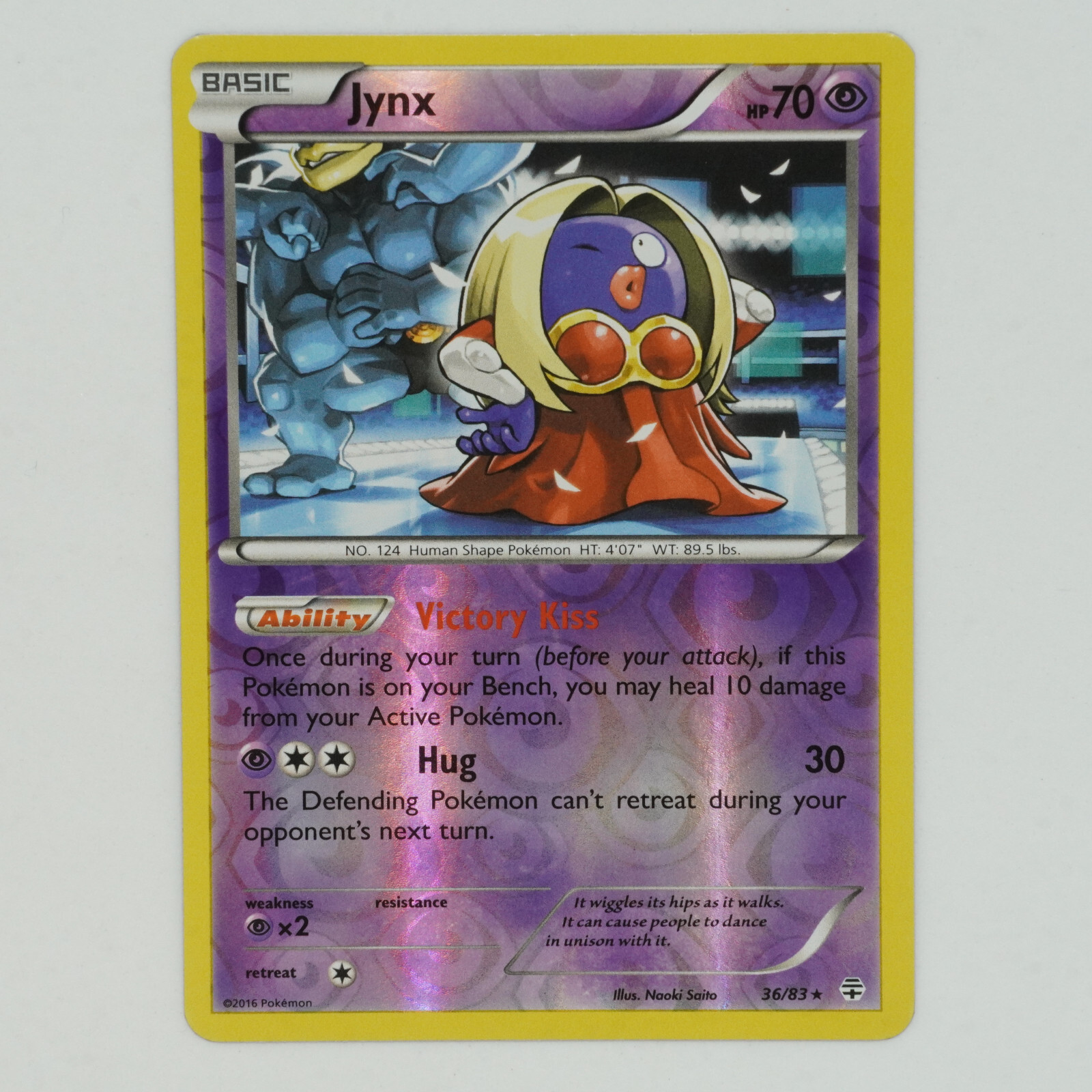 Jynx 36/83 Reverse Holo Rare Generations Pokemon Card