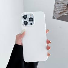 Case For iPhone 11 12 13 14 15 16 Pro Max XS XR Colour Shockproof Silicone Cover