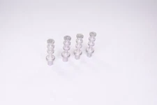 Lot of 4 1527-3 Keystone Brass Triple Turret Solder Terminal Tin Plated NOS