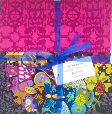 Layer Cake Alison Glass Sunprint 10'' 22 Stk.  Andover Patchwork Regenbogen+Panel