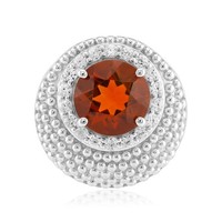 Cavill Citrin AnhäNger 1,22Ct Rund 925 Silber Rhodiniert Damen Schmuck