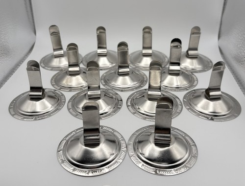 Johnson-Rose 4395 Menu Card Holders Set of 12 Table Number Sign Clips 2.5”