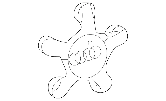 Tapa central original Audi 8R0-601-165 Foto 2 de 4