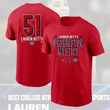 HOT SALE - Lauren Betts #51 Washingt.on Mystics Team 2026 Player Name & Number