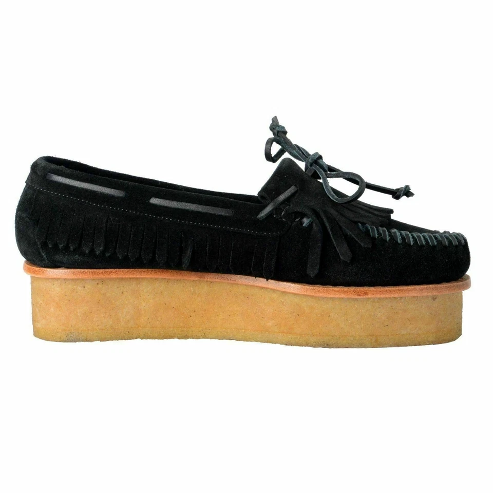 Zapatos Mocasines Giuseppe Zanotti Diseño Para Mujer Gamuza Sin Cordones Plataformas EE. UU. 6 IT 37 Foto 4 de 4