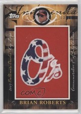 2010 Topps Jumbo Packs Manufactured Hat Logo Relic 13/99 Brian Roberts g1z