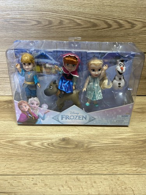 #ad Elsa And Anna Frozen Petite Princess Dolls Kristoff Sven Olaf HTF Lot Disney $250.99