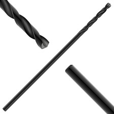 COMOWARE Long Drill Bit - 3/8 in. x 12 Extra Length Aircraft Black 3/8''