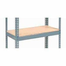 Global Industrial Additional Shelf Level Boltless Wood Deck 36"W x 18"D Gray