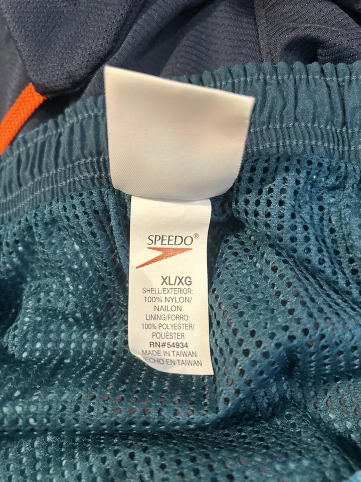 Bañador Speedo para hombre XL verde azulado hawaiano piscina playa viaje vintage nuevo con etiquetas Foto 3 de 4