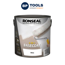 Ronseal 39399 3-in-1 Basecoat White 2.5 Litre