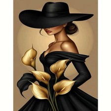 Diamond Art Kits for Adults, 5D Elegant Lady Diamond Painting Kits for Beginners