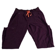FIGS Technical Collection Womens Scrub Pants Purple Size L  Pockets