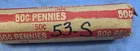 1953-S Lincoln Cent Roll - Good Dates - Average Circulated  (50 coins)