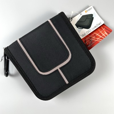 Pinnacle 24 Disc CD Wallet Holder Travel Zipper Bag   New
