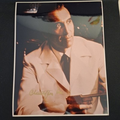James Bond Christopher Lee Autogramm mit COA